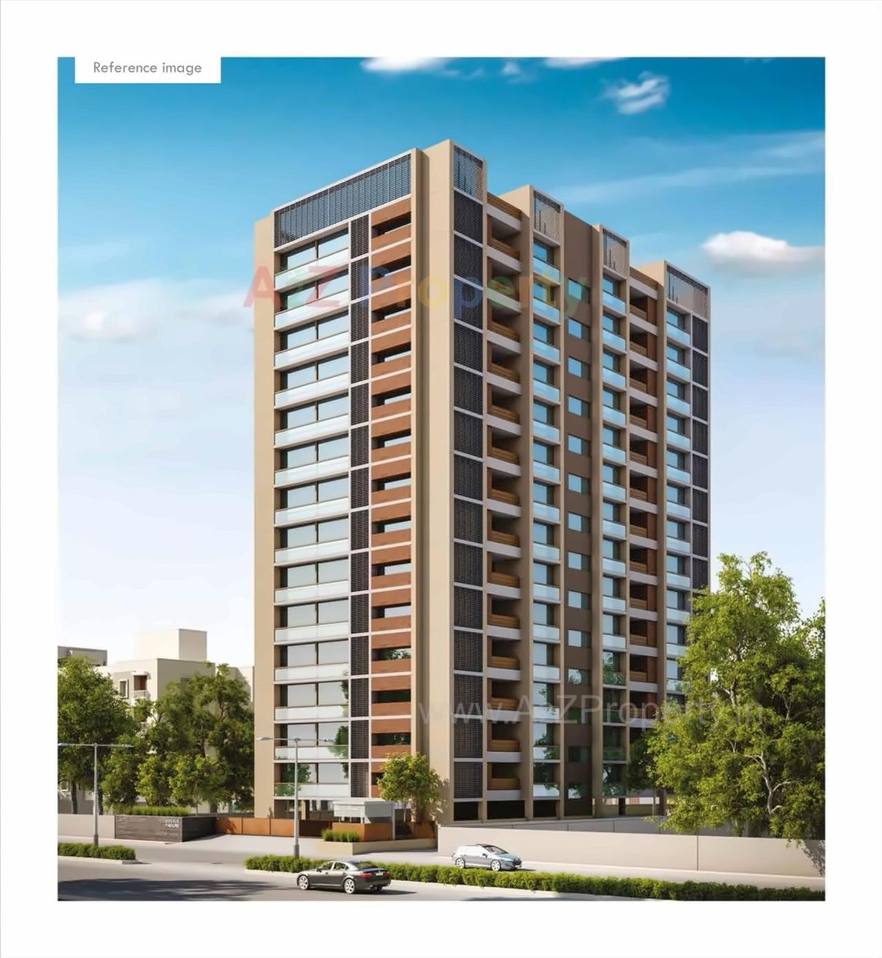 3D Elevation of real estate project Shivalik Paradise located at City, Ahmedabad, Gujarat