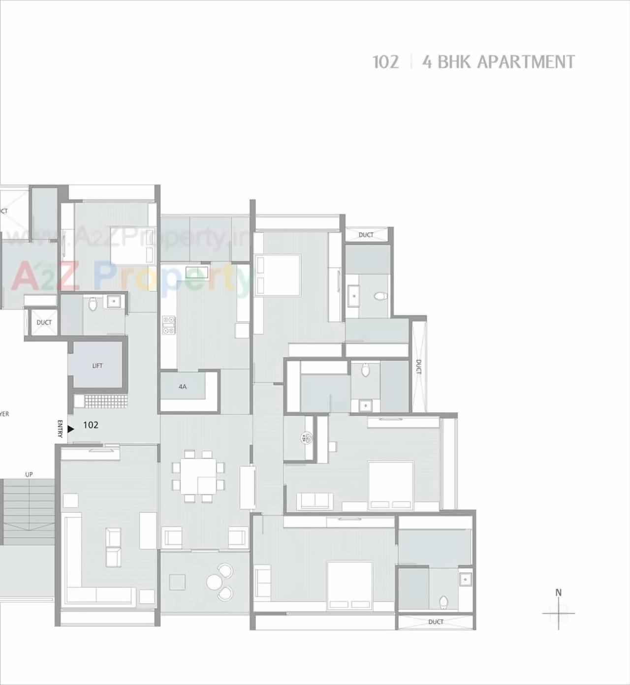 Layout of real estate project Shivalik Paradise located at City, Ahmedabad, Gujarat