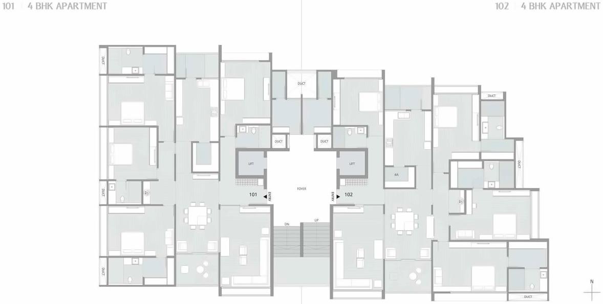 Layout of real estate project Shivalik Paradise located at City, Ahmedabad, Gujarat