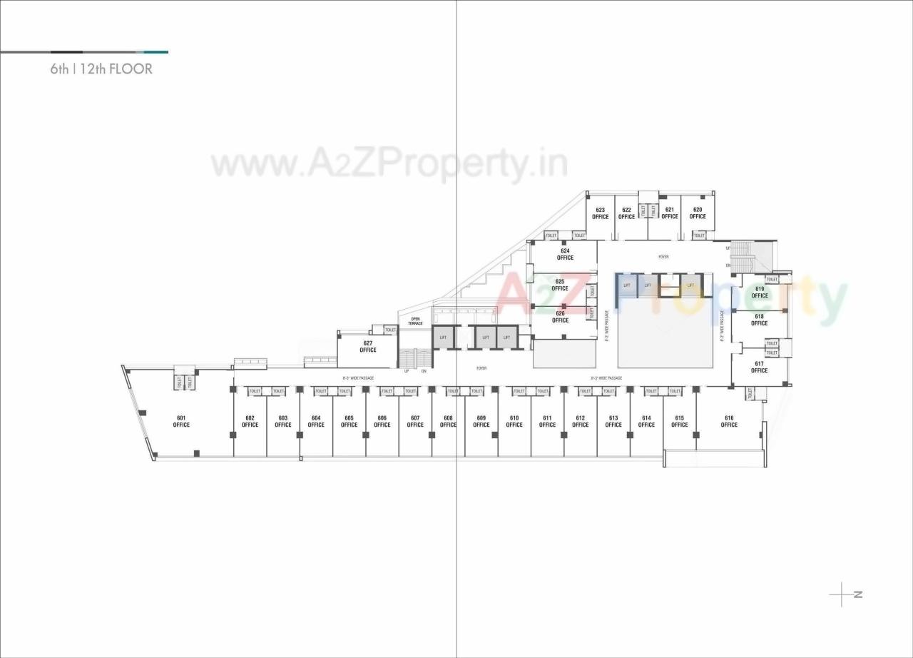 Layout of real estate project Shivalik Satyamev located at Ambli, Ahmedabad, Gujarat