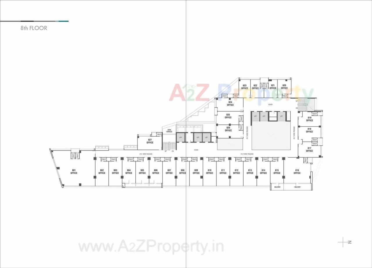 Layout of real estate project Shivalik Satyamev located at Ambli, Ahmedabad, Gujarat