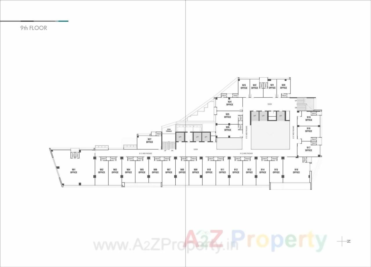 Layout of real estate project Shivalik Satyamev located at Ambli, Ahmedabad, Gujarat
