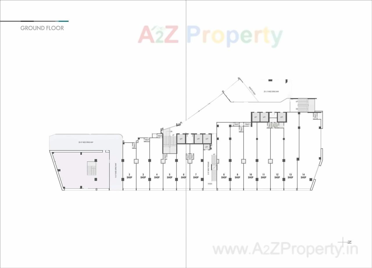 Layout of real estate project Shivalik Satyamev located at Ambli, Ahmedabad, Gujarat