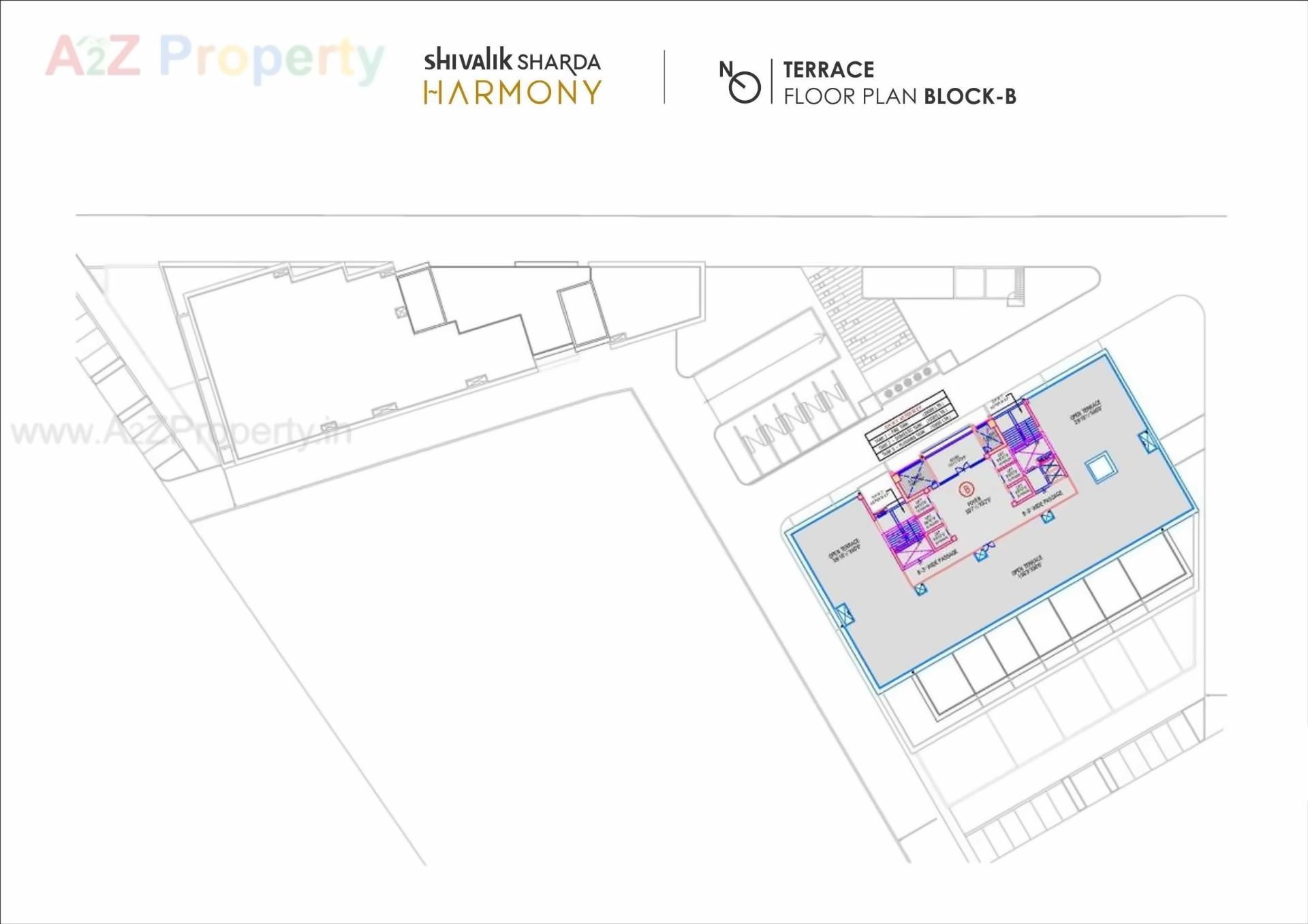 Layout of real estate project Shivalik Sharda Harmony located at Ahmedabad, Ahmedabad, Gujarat