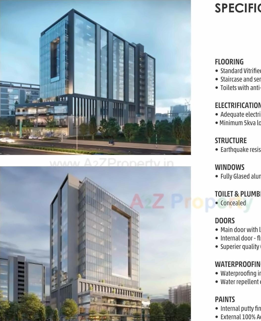 3D Elevation of real estate project Shivalik Sharda Harmony located at Ahmedabad, Ahmedabad, Gujarat