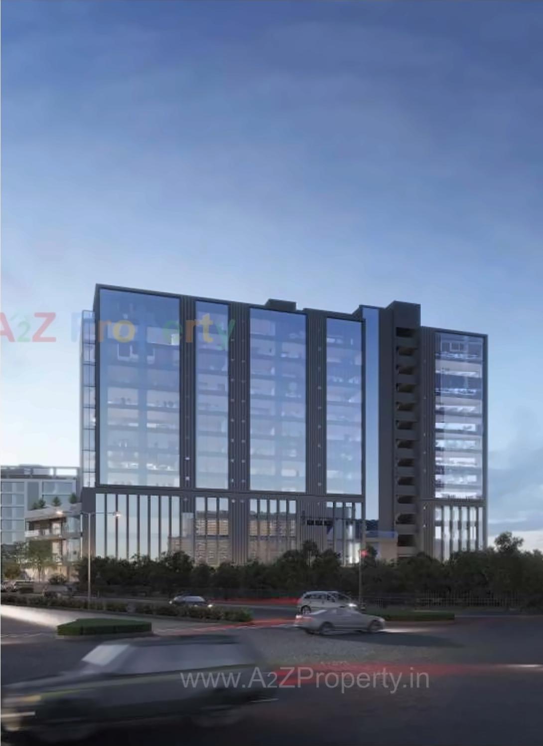 3D Elevation of real estate project Shivalik Sharda Harmony located at Ahmedabad, Ahmedabad, Gujarat