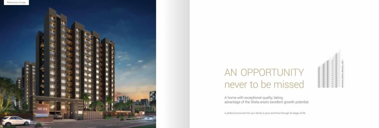 3D Elevation of real estate project Shivalik Sharda Park View located at Shela, Ahmedabad, Gujarat