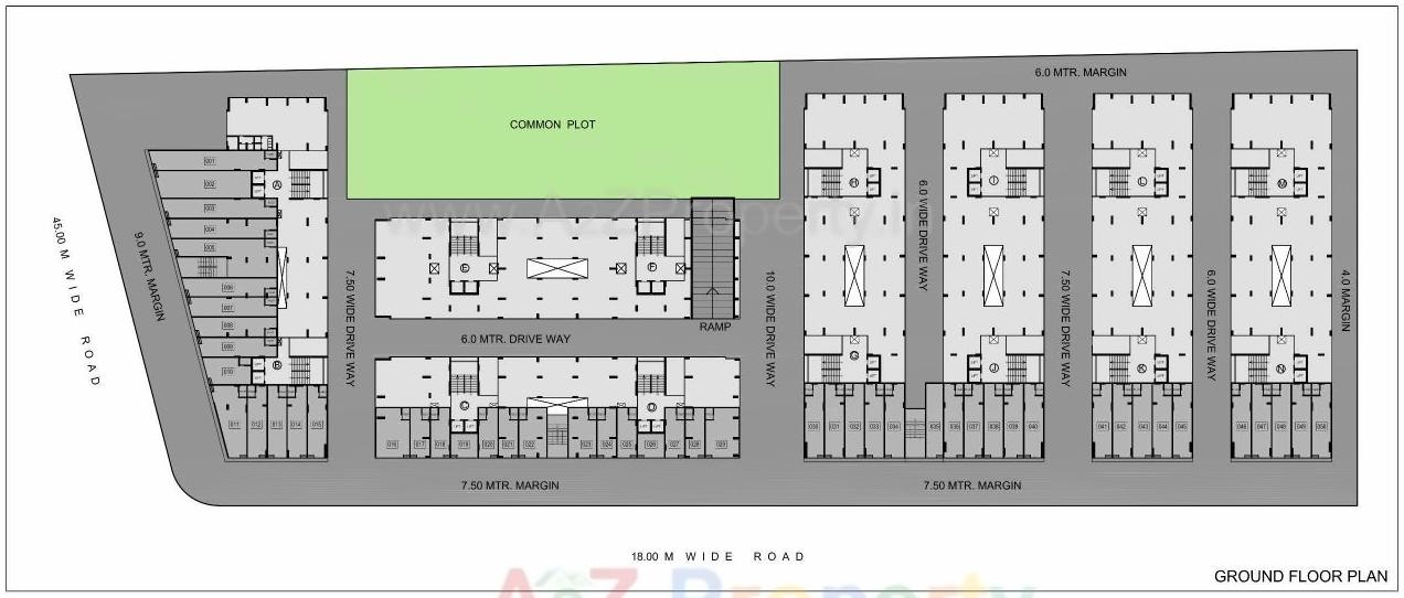 Layout of real estate project Shivalik Sharda Parkview located at Shela, Ahmedabad, Gujarat
