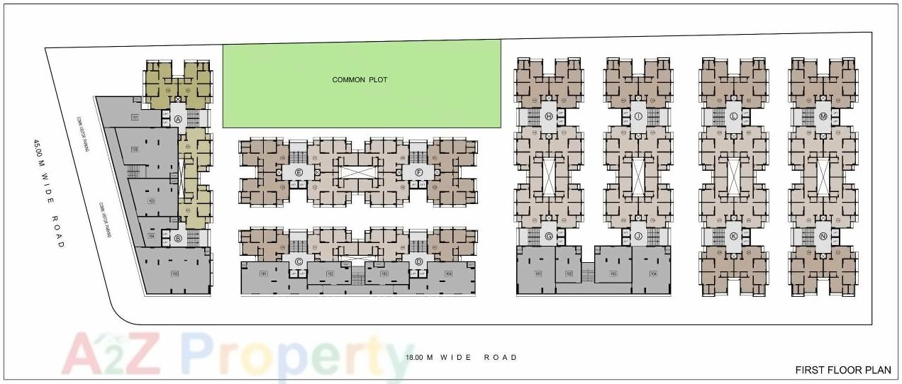 Layout of real estate project Shivalik Sharda Parkview located at Shela, Ahmedabad, Gujarat