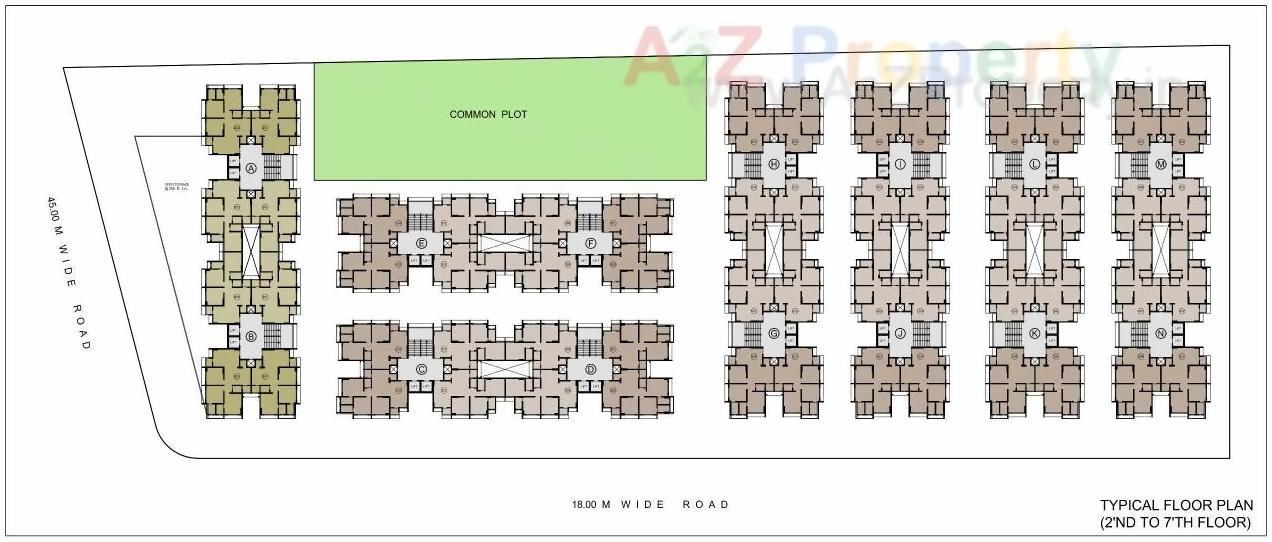 Layout of real estate project Shivalik Sharda Parkview located at Shela, Ahmedabad, Gujarat