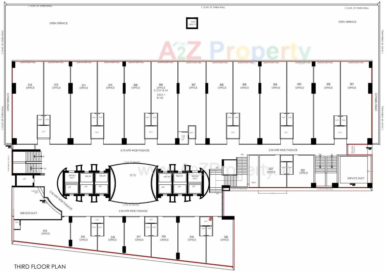 Layout of real estate project Shivalik Shilp Ii located at City, Ahmedabad, Gujarat