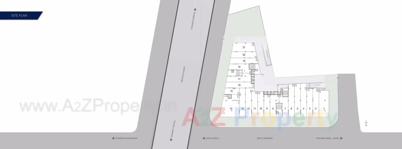 Layout of real estate project Shivalik Shilp located at Makarba, Ahmedabad, Gujarat