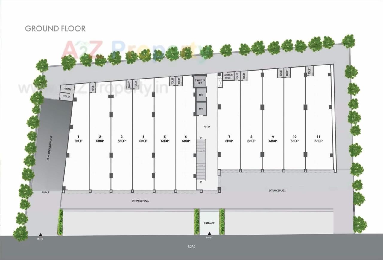 Layout of real estate project Shivalik Square located at Vadaj, Ahmedabad, Gujarat