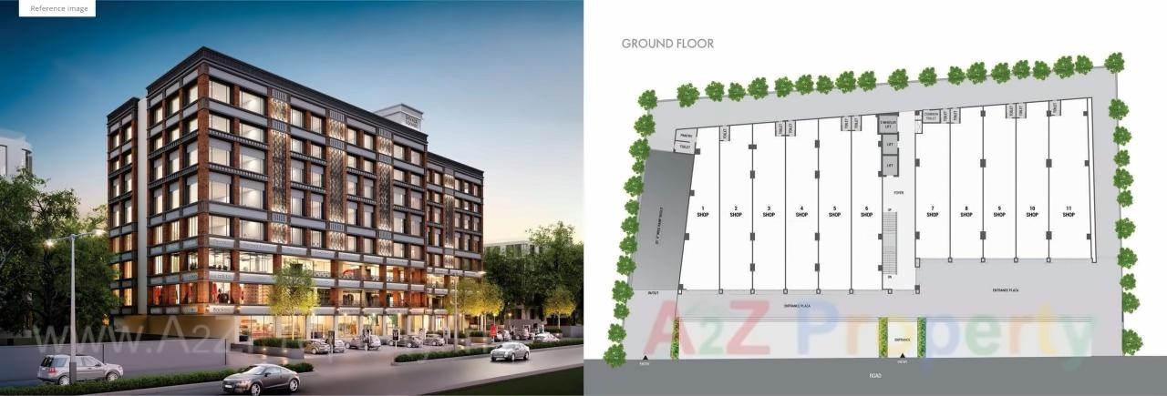 Layout of real estate project Shivalik Square located at Vadaj, Ahmedabad, Gujarat