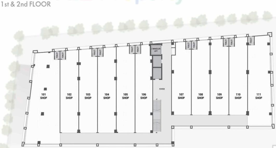 Layout of real estate project Shivalik Square located at Vadaj, Ahmedabad, Gujarat