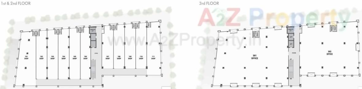 Layout of real estate project Shivalik Square located at Vadaj, Ahmedabad, Gujarat