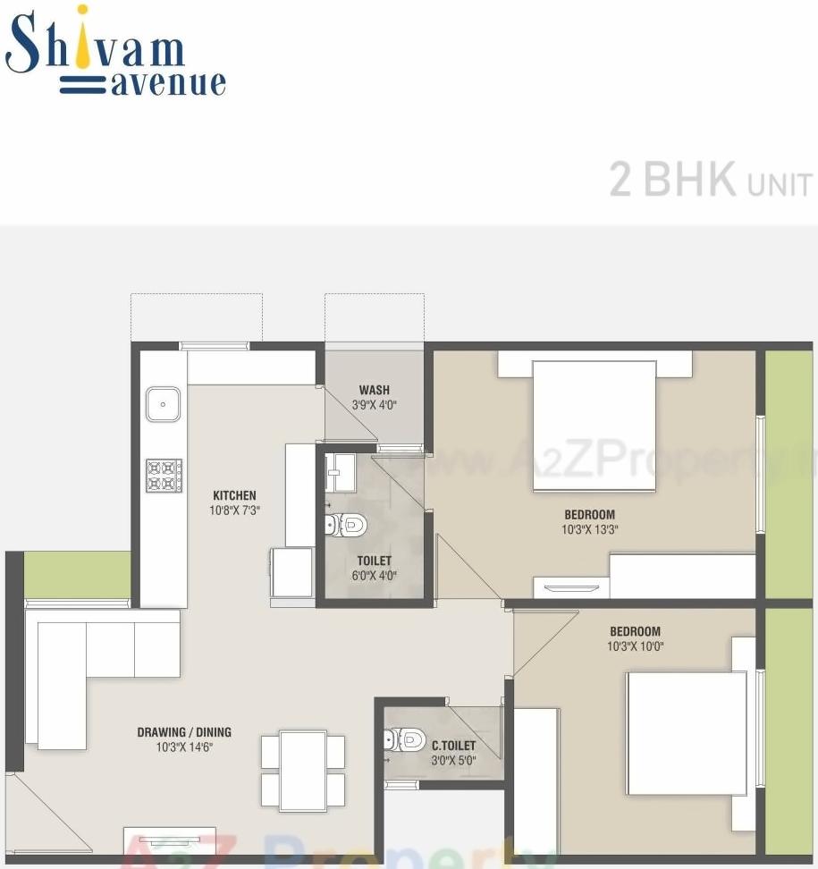 Layout of real estate project Shivam Avenue located at Maflipur, Ahmedabad, Gujarat