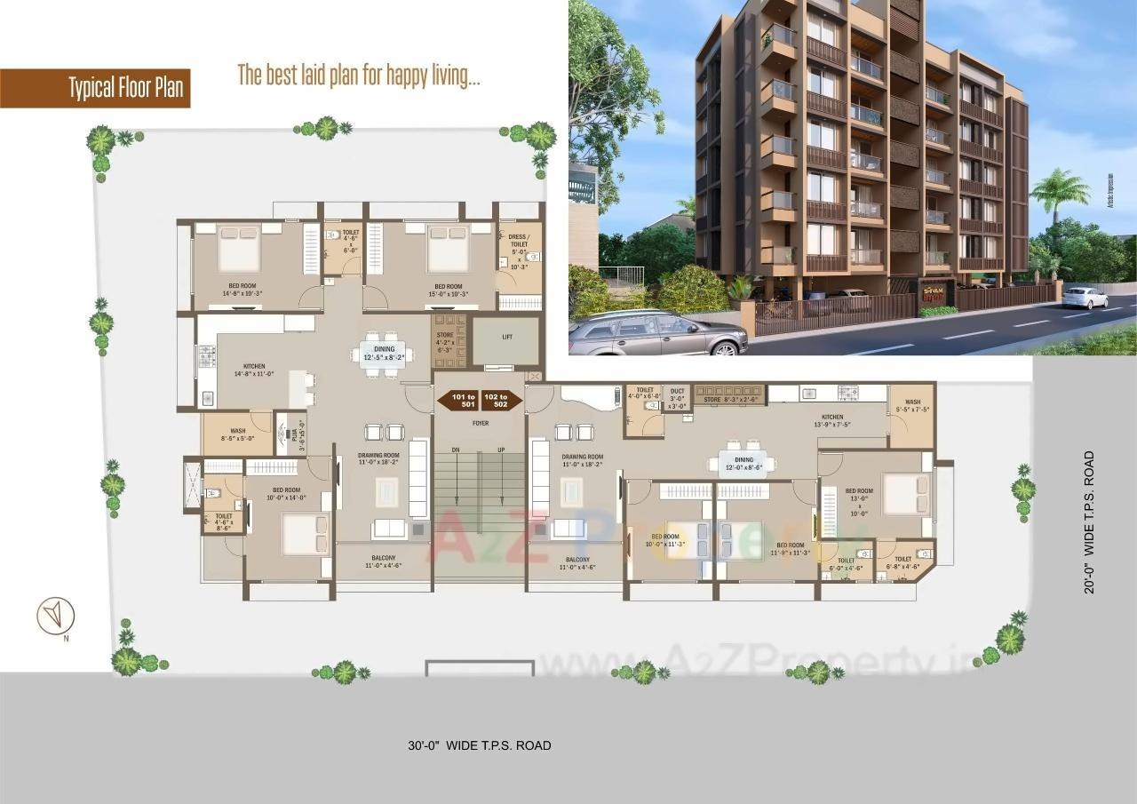 Layout of real estate project Shivam Bhagirath located at Ahmedabad, Ahmedabad, Gujarat
