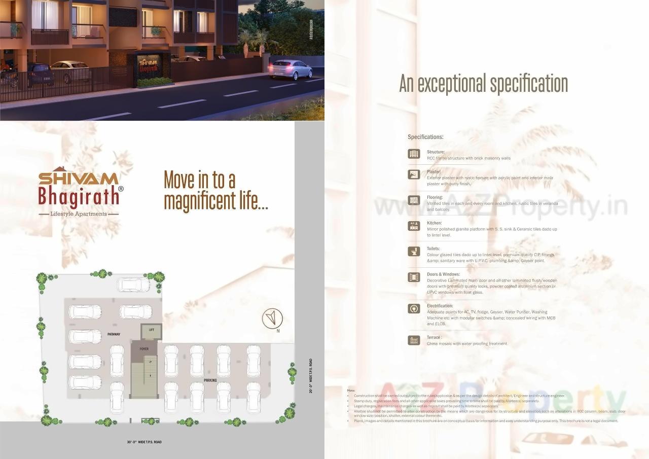 Layout of real estate project Shivam Bhagirath located at Ahmedabad, Ahmedabad, Gujarat