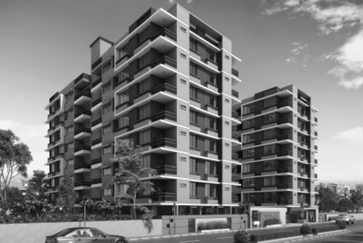 3D Elevation of real estate project Shivam Casa located at Nikol, Ahmedabad, Gujarat