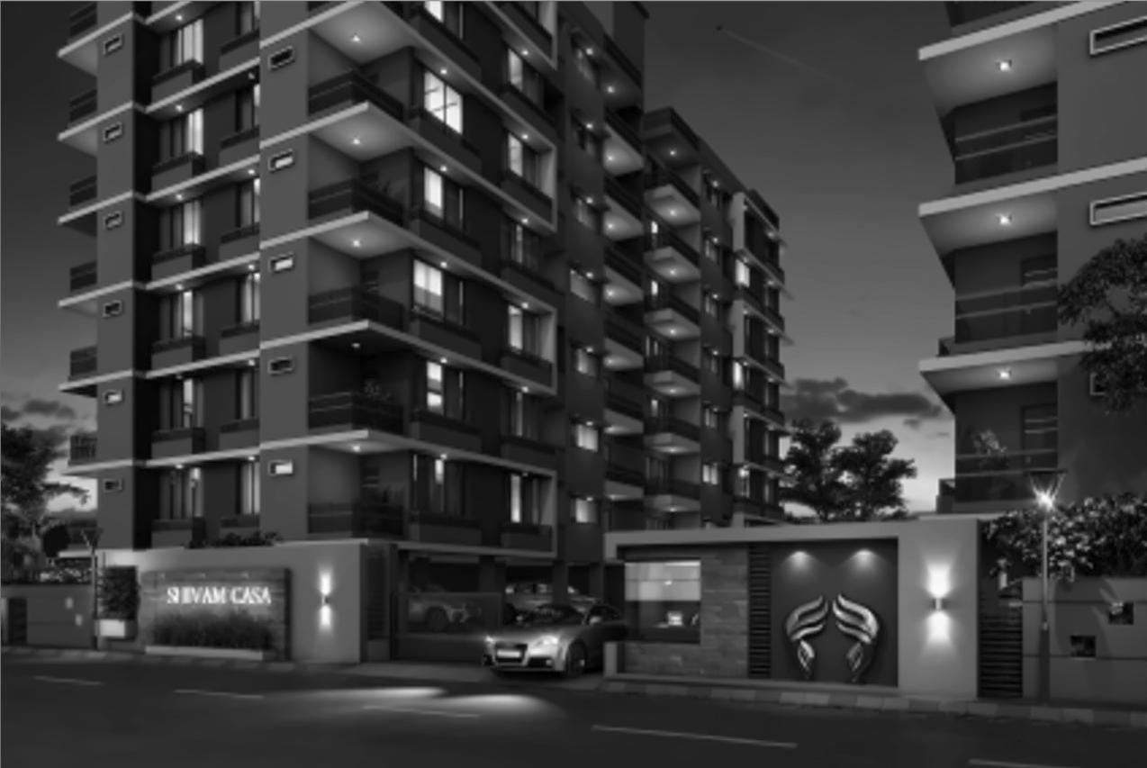 3D Elevation of real estate project Shivam Casa located at Nikol, Ahmedabad, Gujarat