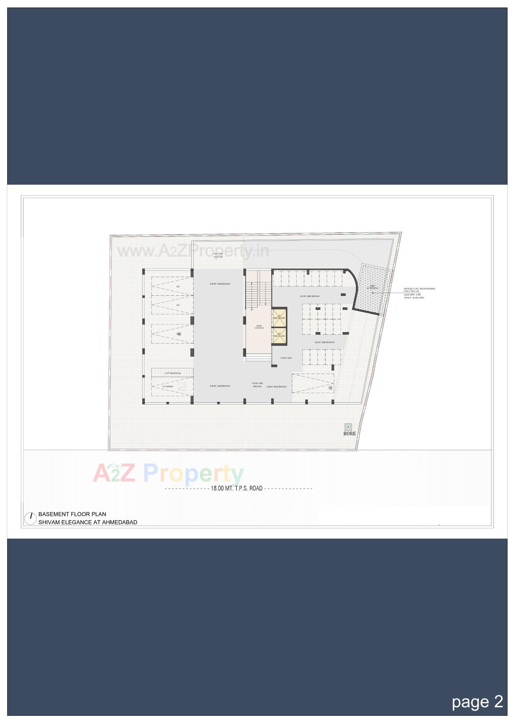 Layout of real estate project Shivam Elegance located at Memnagar, Ahmedabad, Gujarat