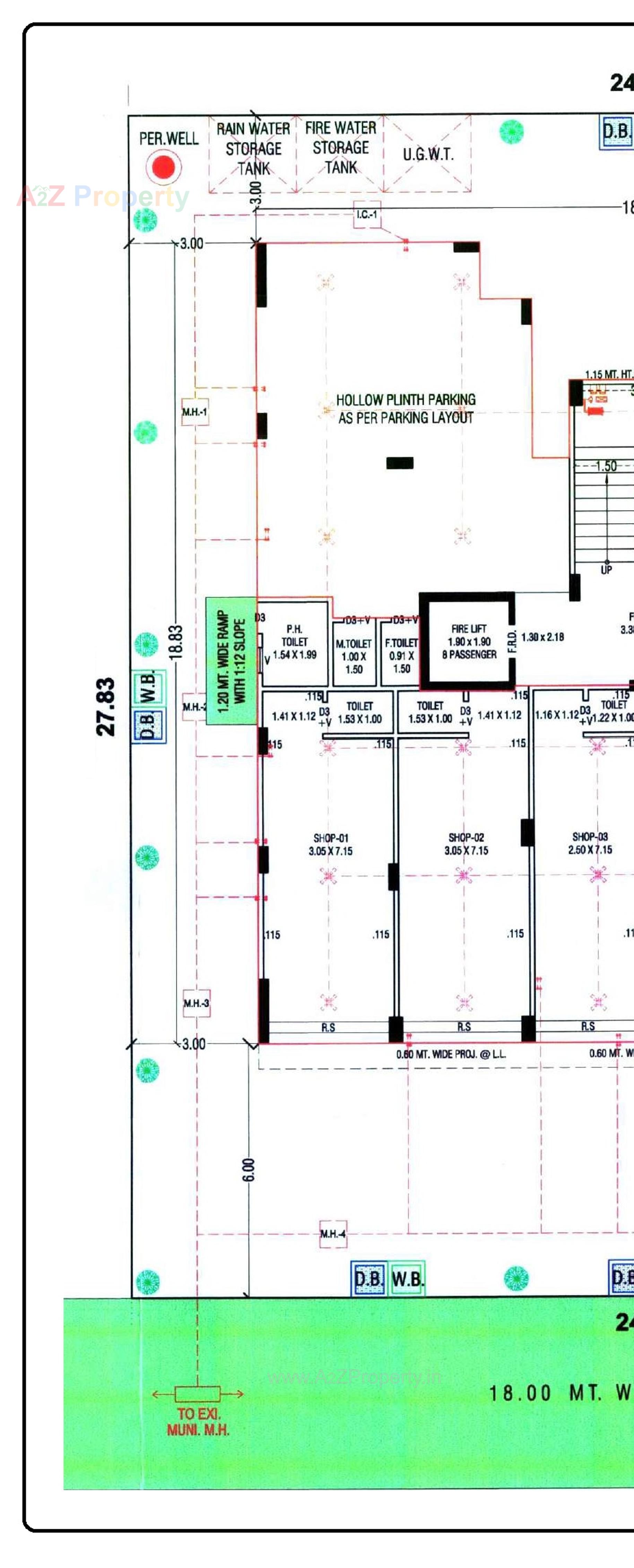 Layout of real estate project Shivam Elegance located at Vinzol, Ahmedabad, Gujarat