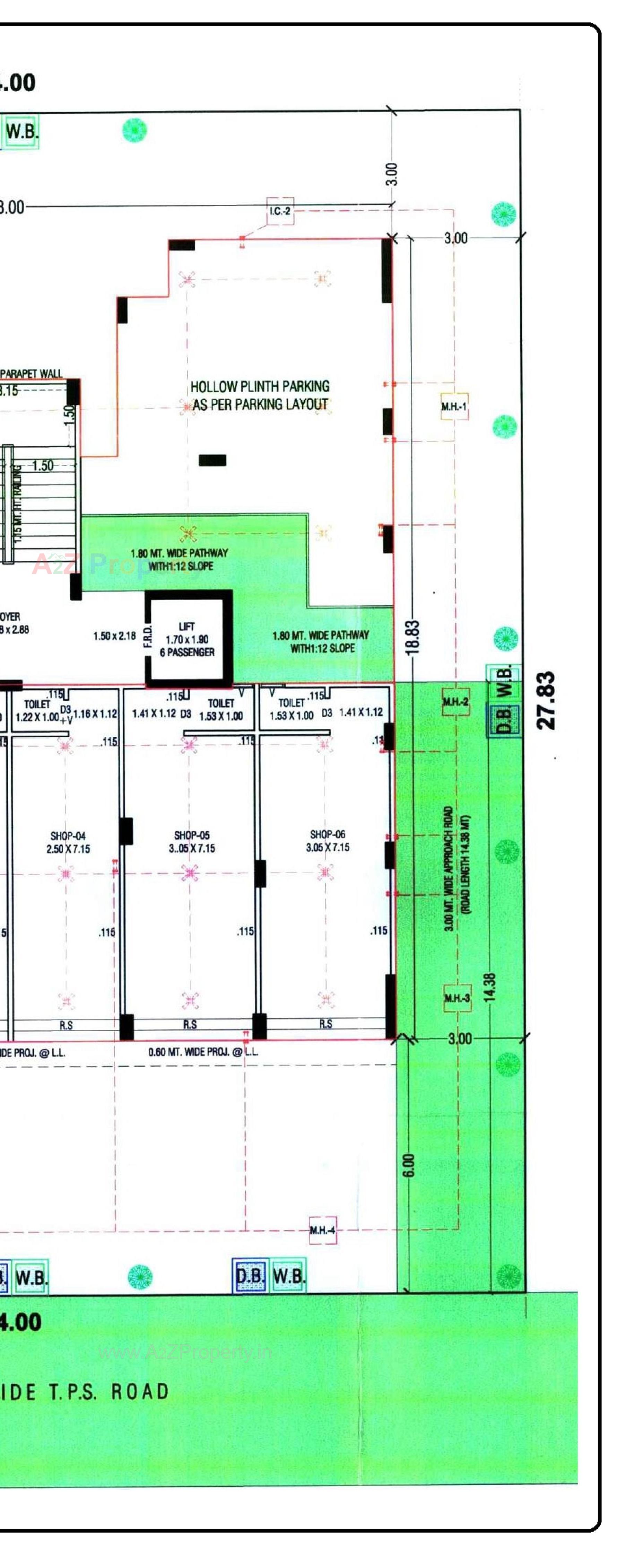 Layout of real estate project Shivam Elegance located at Vinzol, Ahmedabad, Gujarat