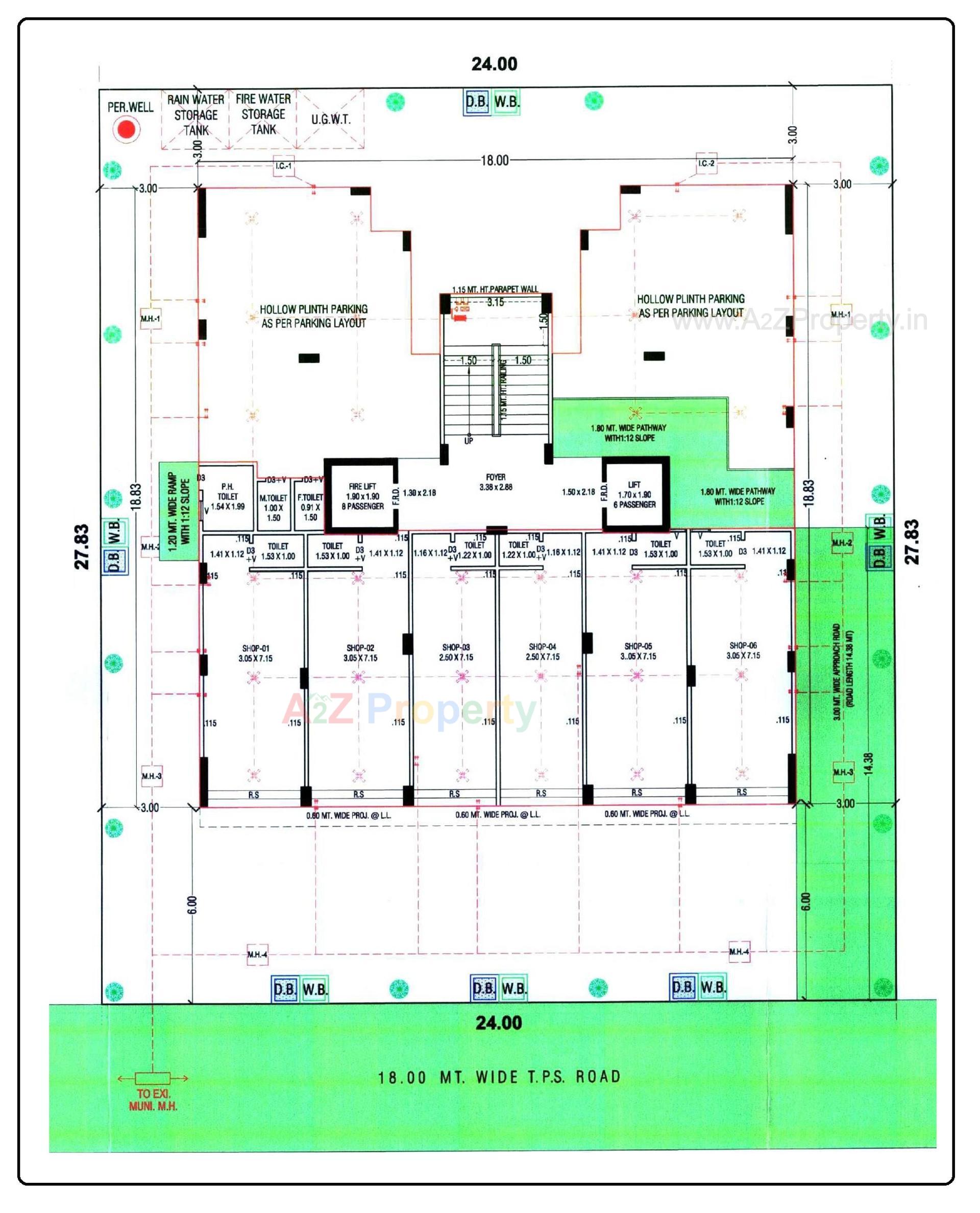 Layout of real estate project Shivam Elegance located at Vinzol, Ahmedabad, Gujarat