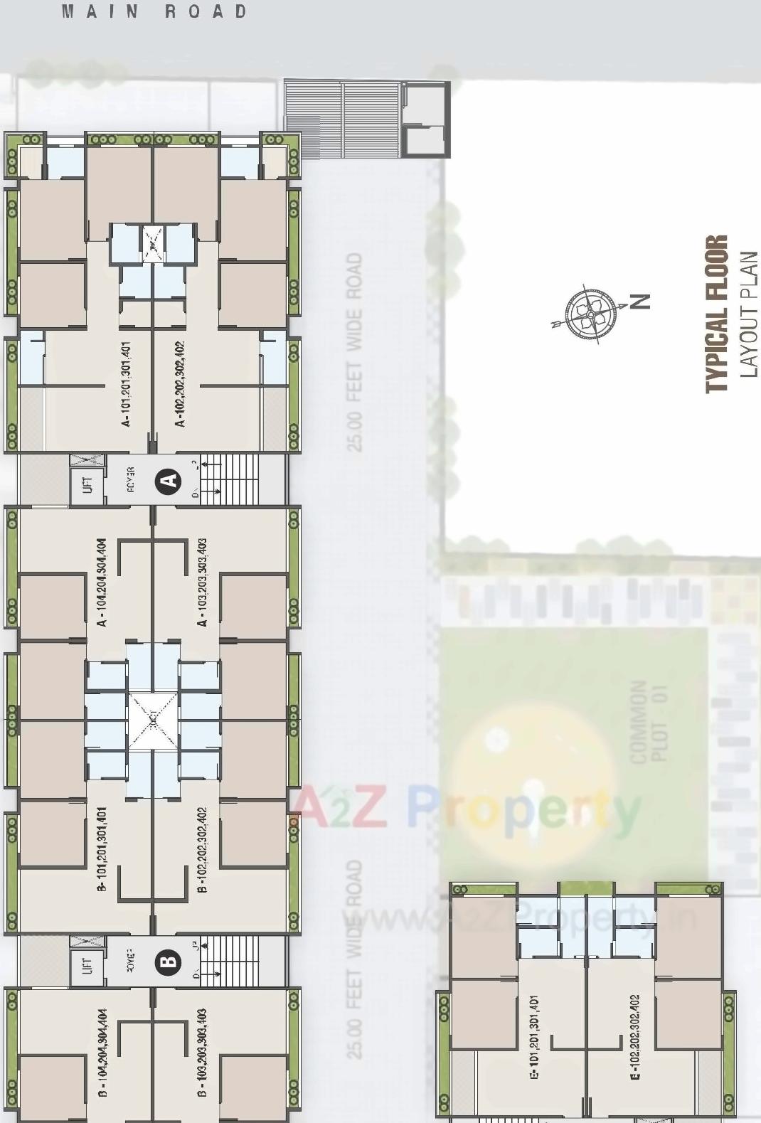 Layout of real estate project Shivam Grace located at Ghatlodia, Ahmedabad, Gujarat