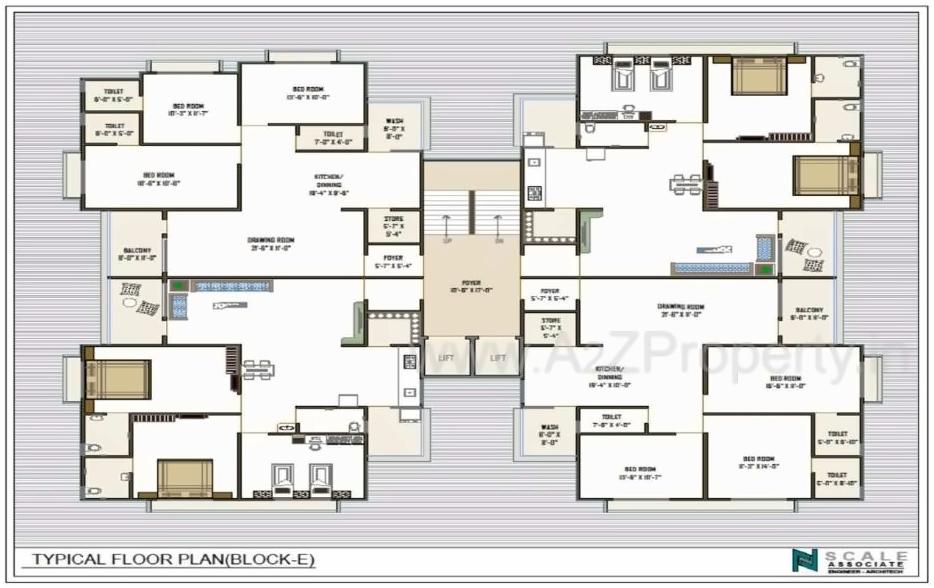 Layout of real estate project Shivam Heights located at Naroda, Ahmedabad, Gujarat
