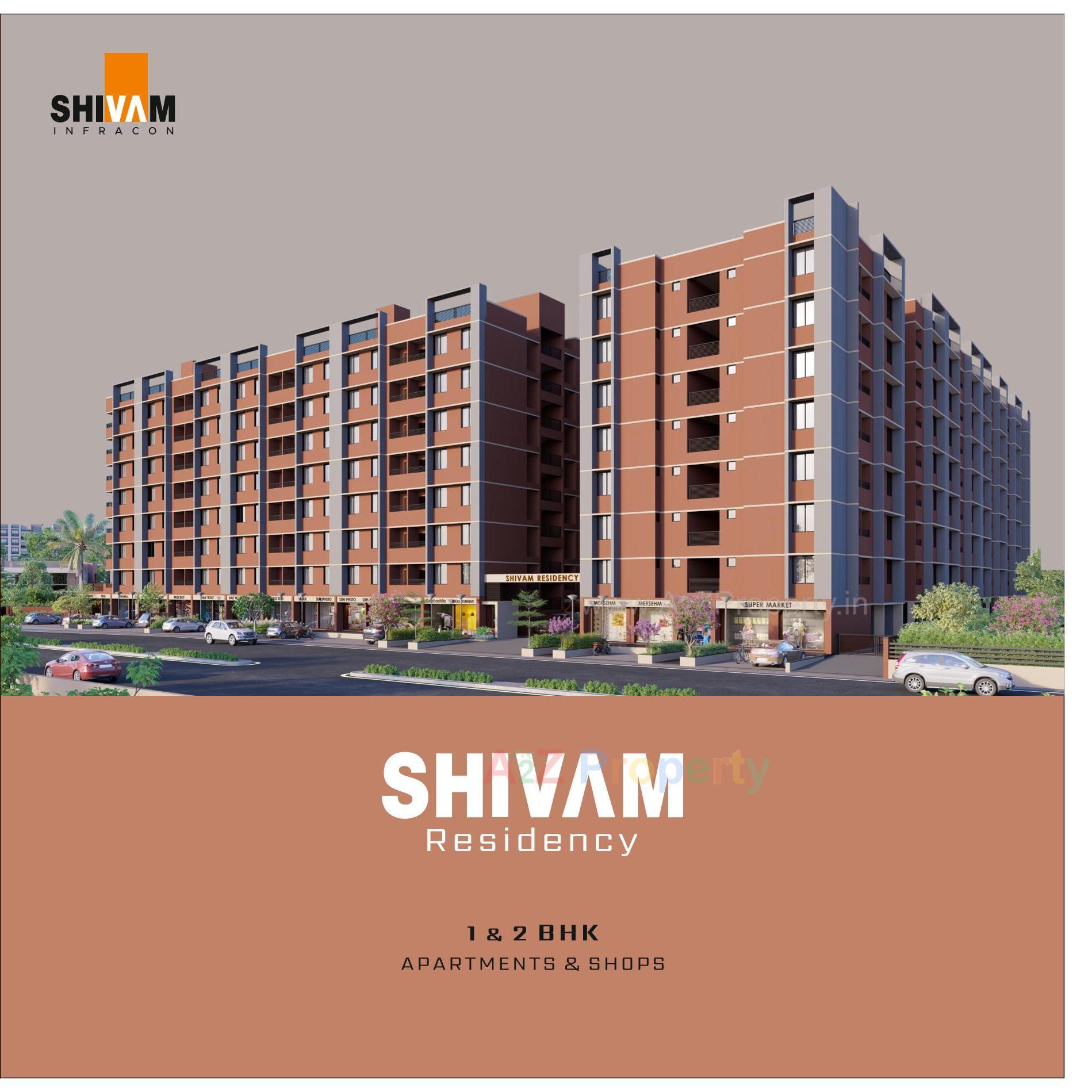 3D Elevation of real estate project Shivam Residency located at Narol, Ahmedabad, Gujarat