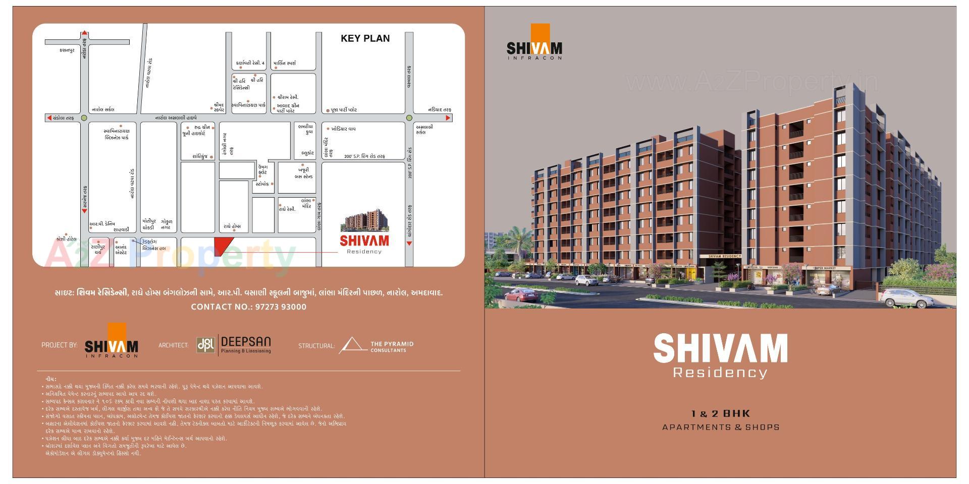 Layout of real estate project Shivam Residency located at Narol, Ahmedabad, Gujarat