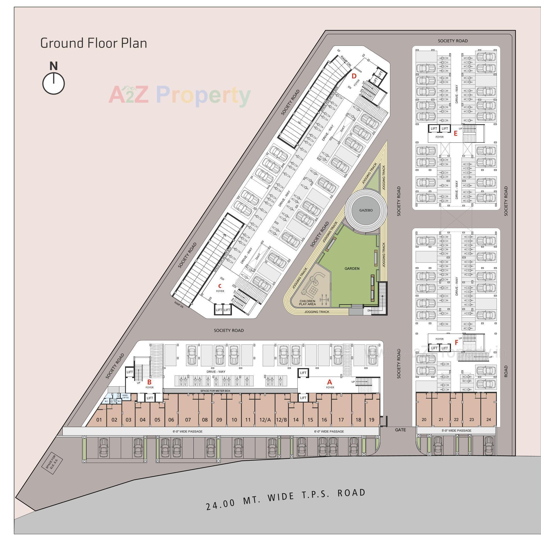 Layout of real estate project Shivam Residency located at Narol, Ahmedabad, Gujarat