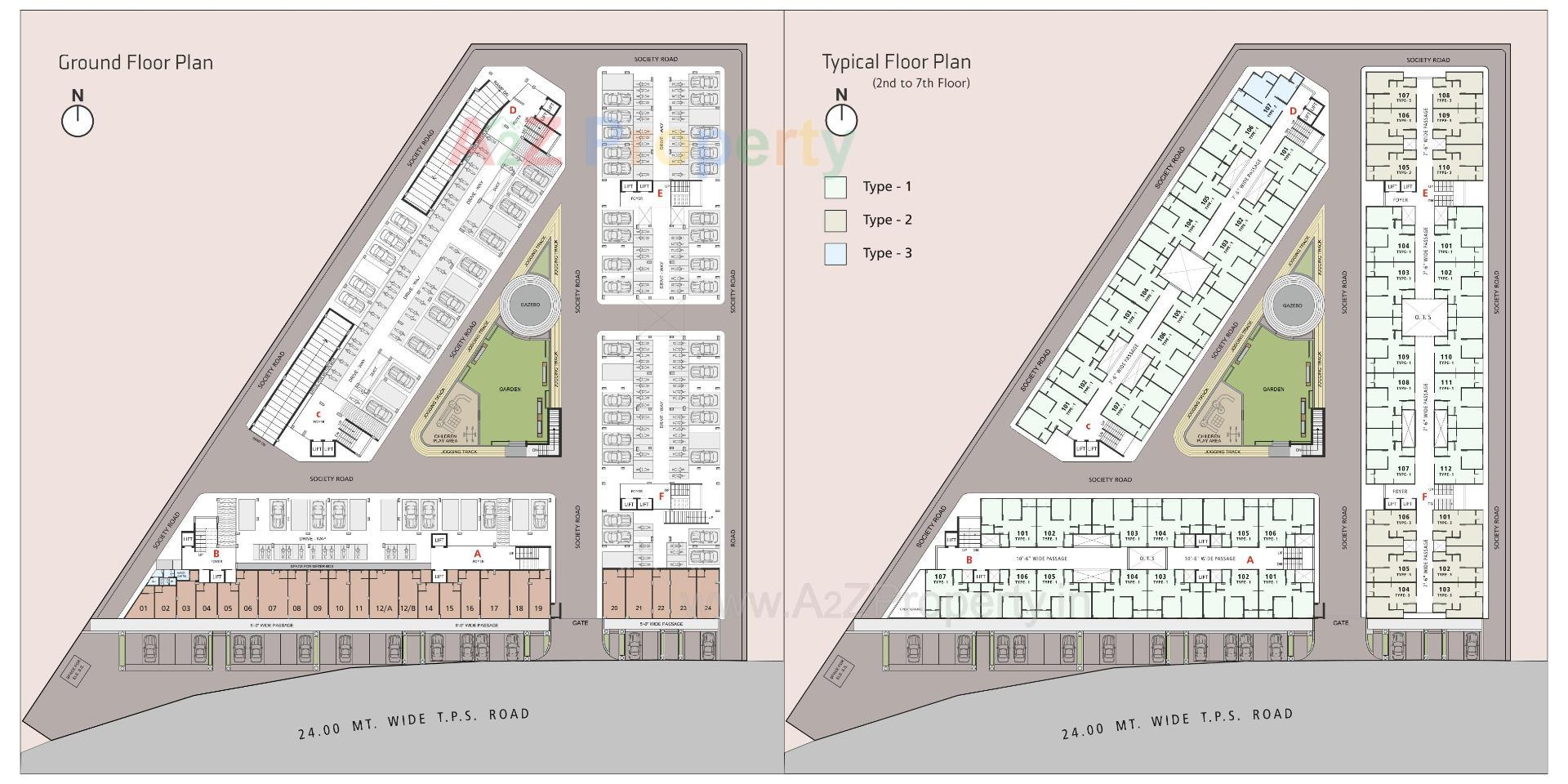Layout of real estate project Shivam Residency located at Narol, Ahmedabad, Gujarat