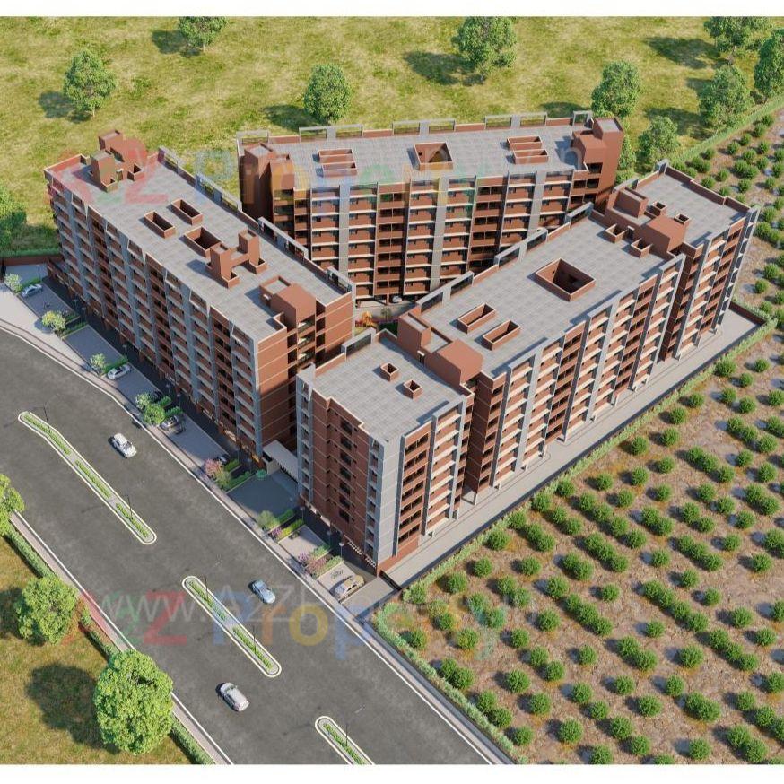 3D Elevation of real estate project Shivam Residency located at Narol, Ahmedabad, Gujarat