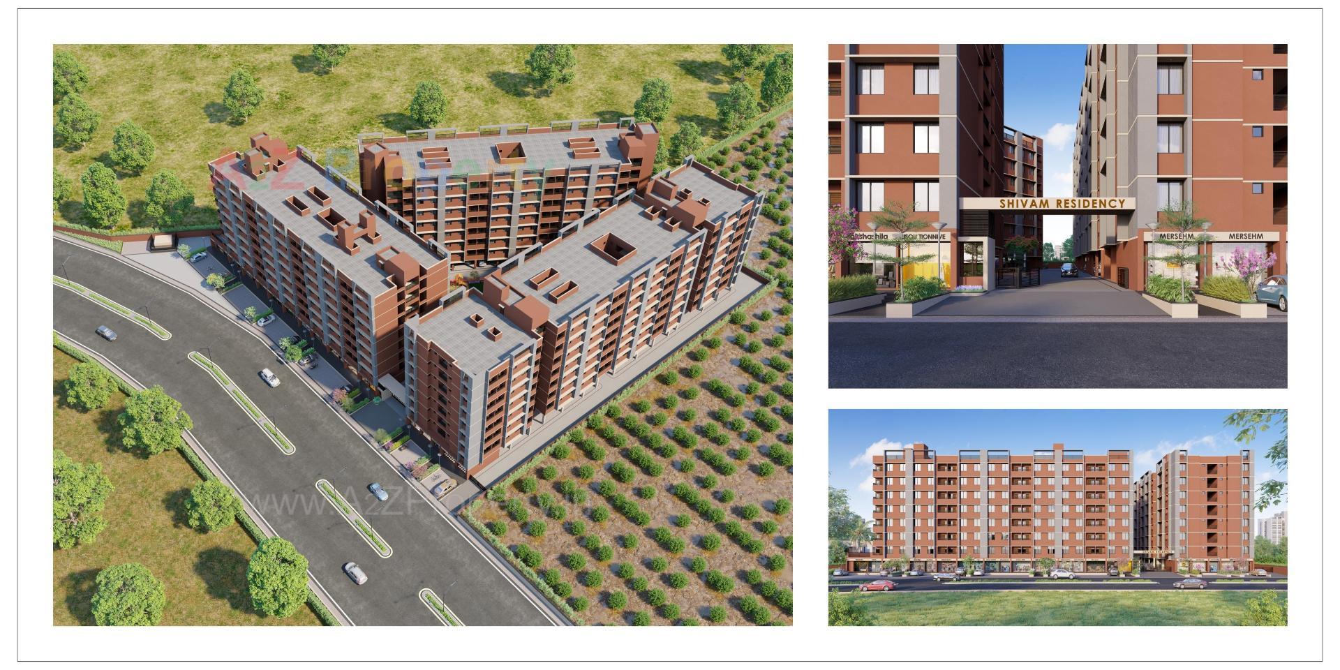 3D Elevation of real estate project Shivam Residency located at Narol, Ahmedabad, Gujarat