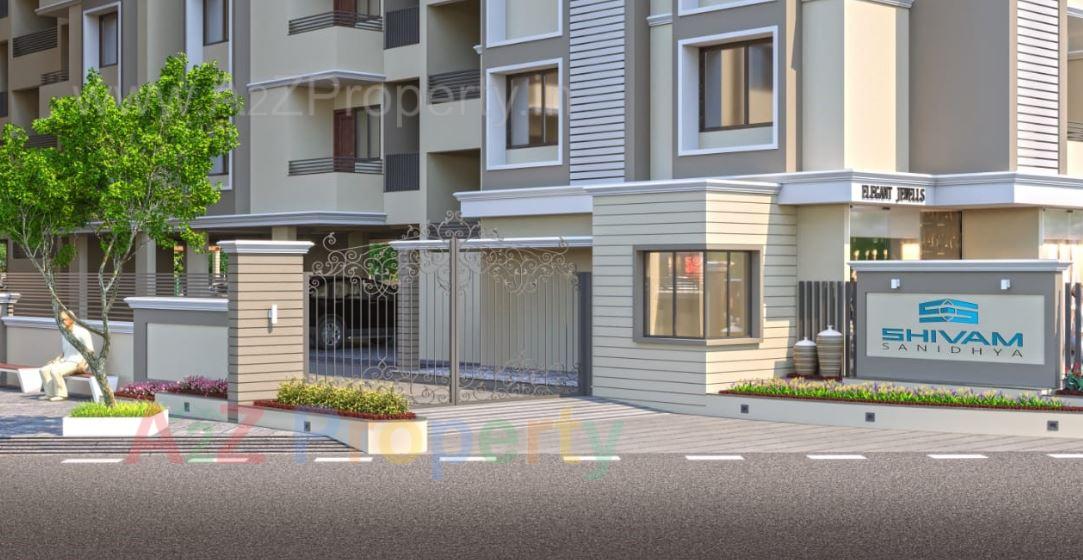 3D Elevation of real estate project Shivam Sanidhya located at Ramol, Ahmedabad, Gujarat