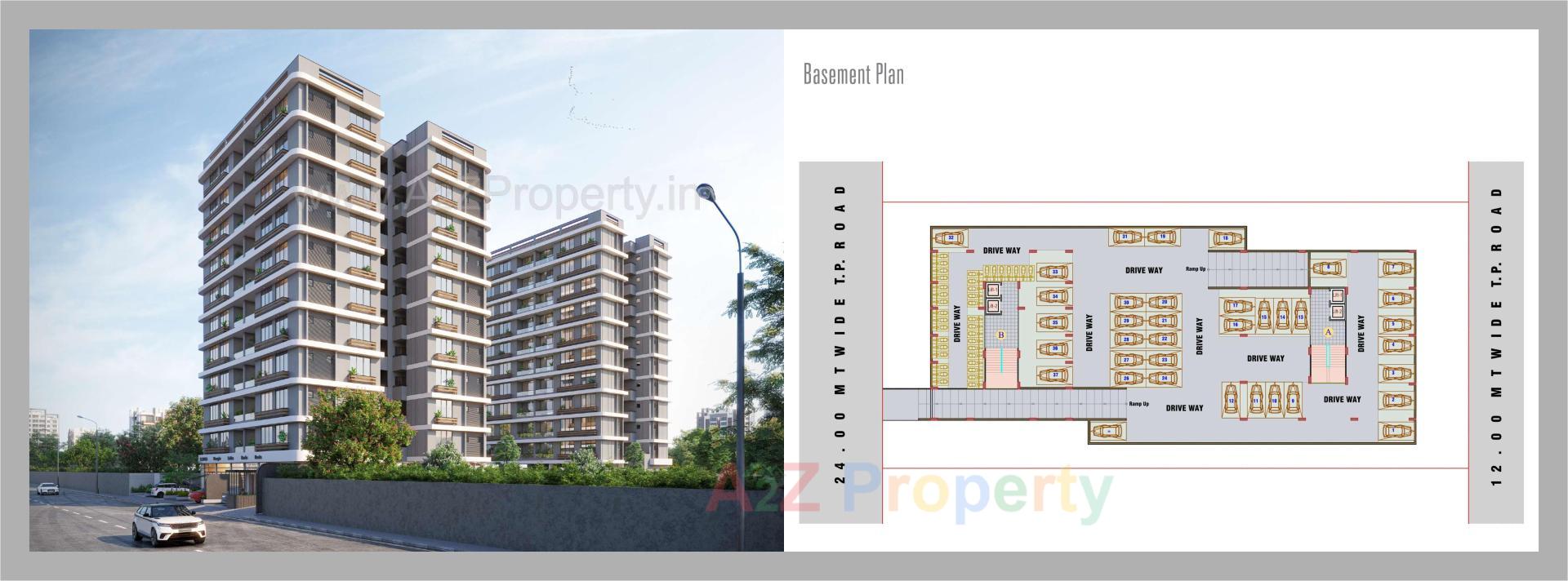Layout of real estate project Shivam Shaligram located at Ramol, Ahmedabad, Gujarat