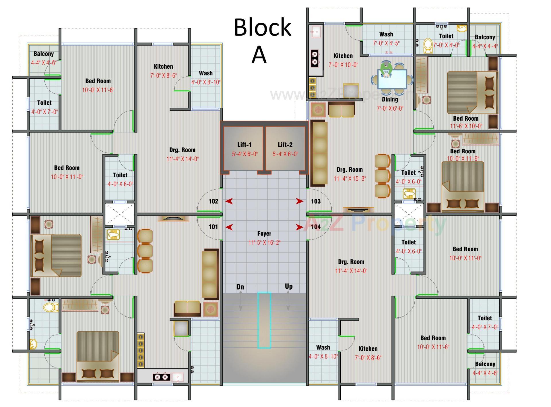 Layout of real estate project Shivam Vatika located at Vinzol, Ahmedabad, Gujarat