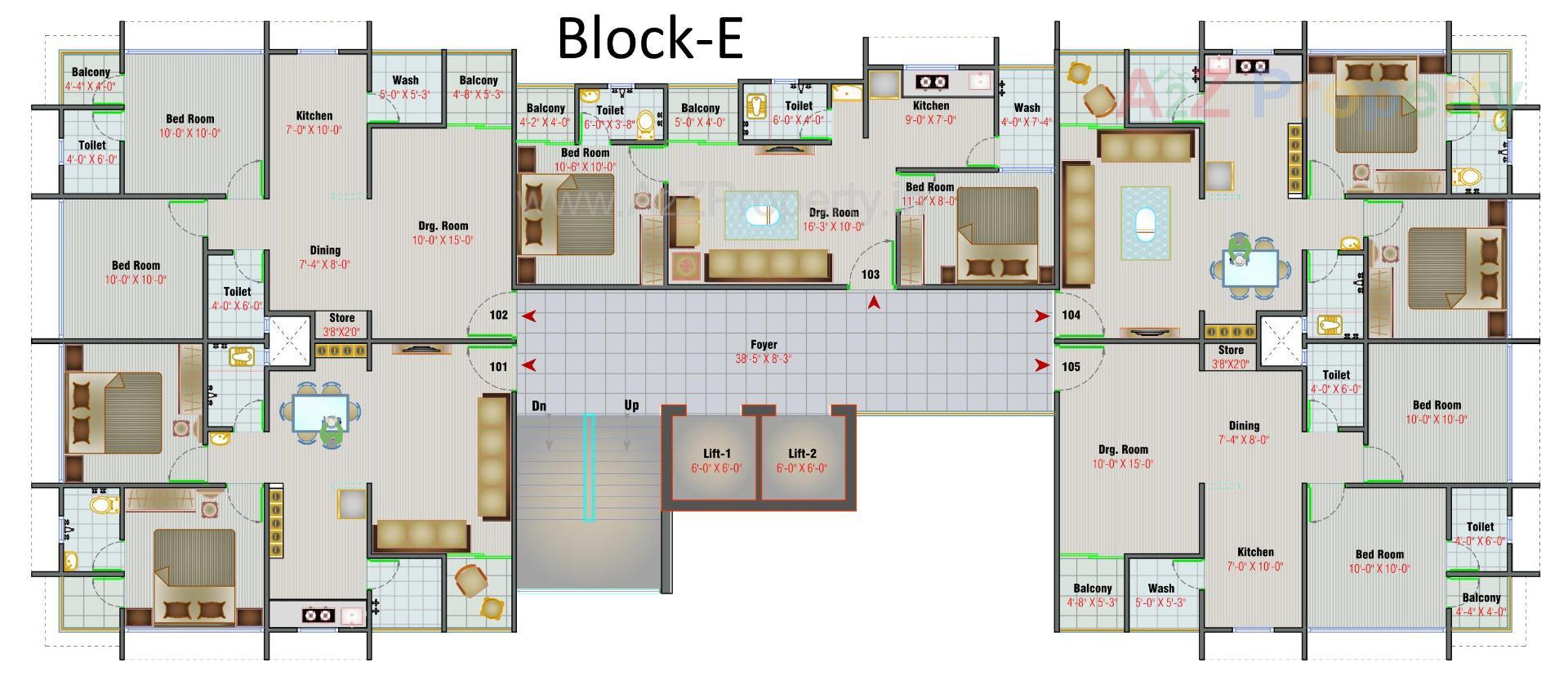 Layout of real estate project Shivam Vatika located at Vinzol, Ahmedabad, Gujarat