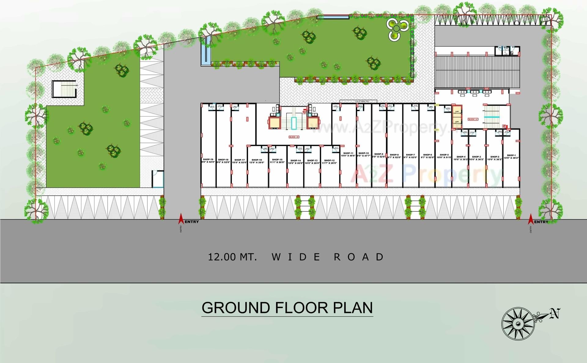 Layout of real estate project Shivana Aurum located at Ahmedabad, Ahmedabad, Gujarat