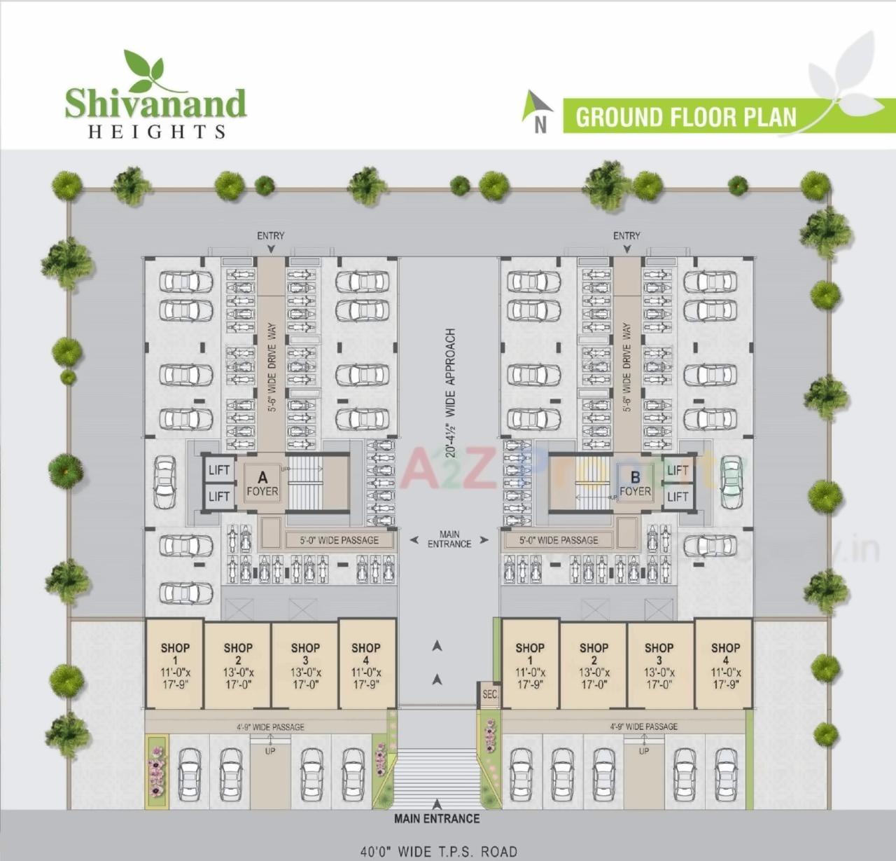 Layout of real estate project Shivanand Heights located at Singrva, Ahmedabad, Gujarat