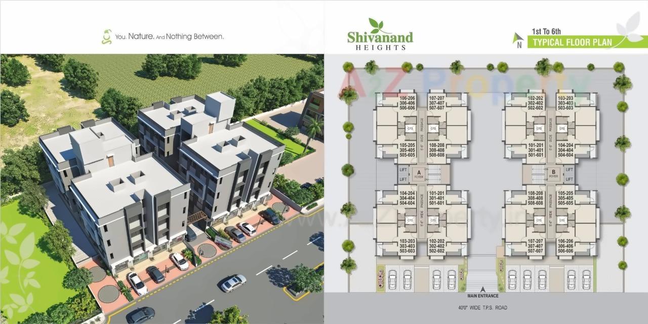Layout of real estate project Shivanand Heights located at Singrva, Ahmedabad, Gujarat