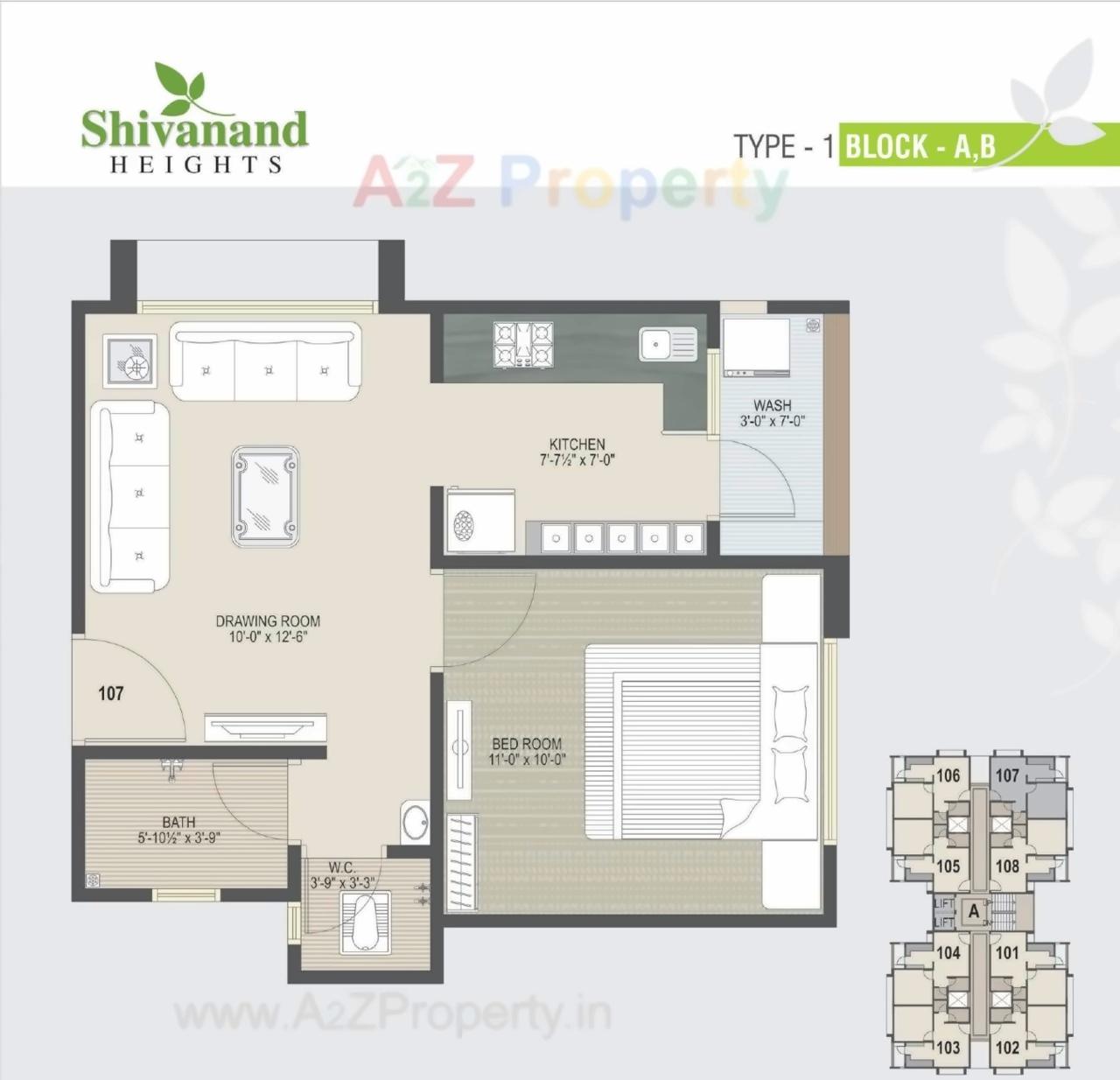 Layout of real estate project Shivanand Heights located at Singrva, Ahmedabad, Gujarat