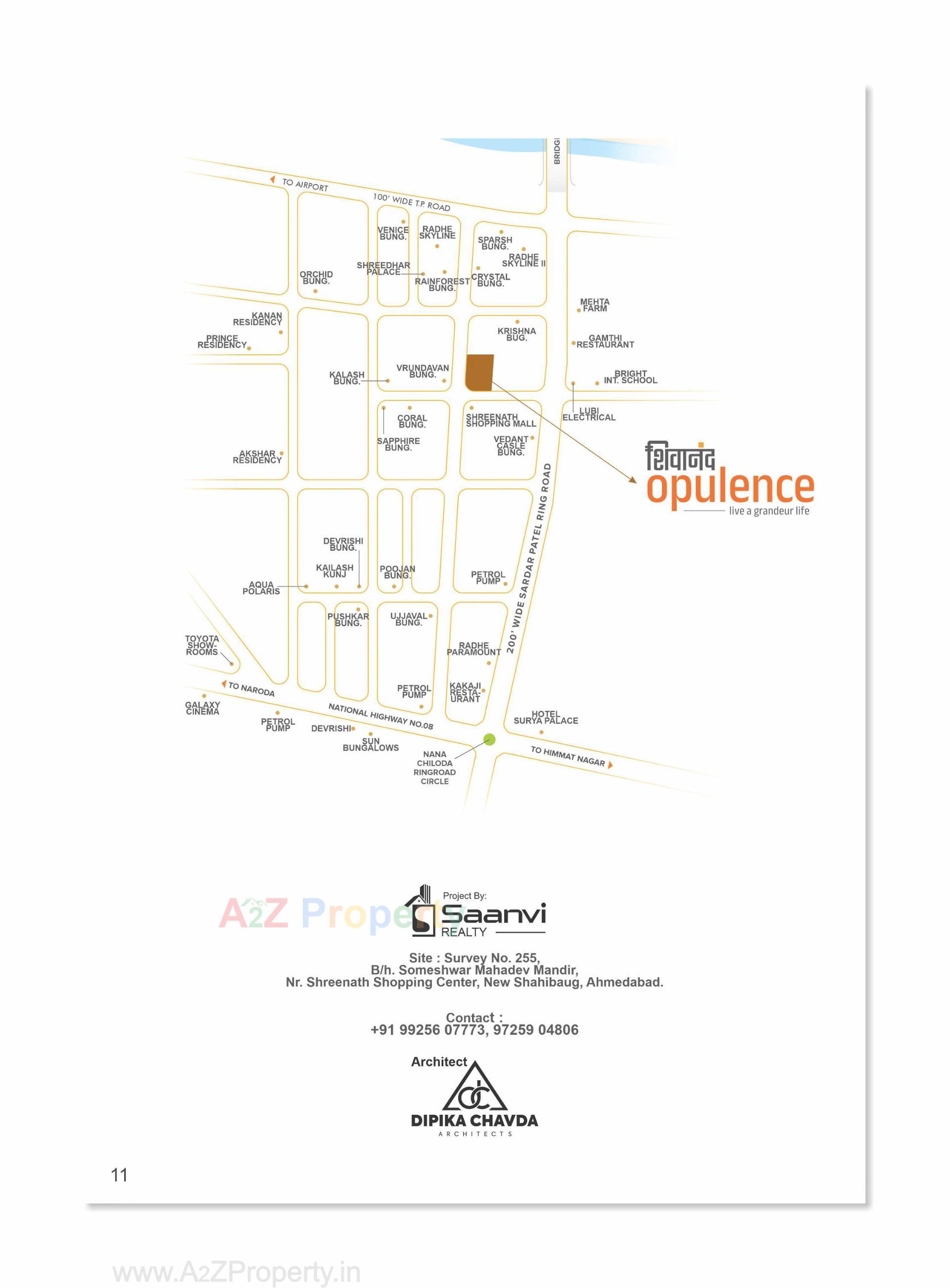  of real estate project Shivanand Opulence located at Chiloda, Ahmedabad, Gujarat