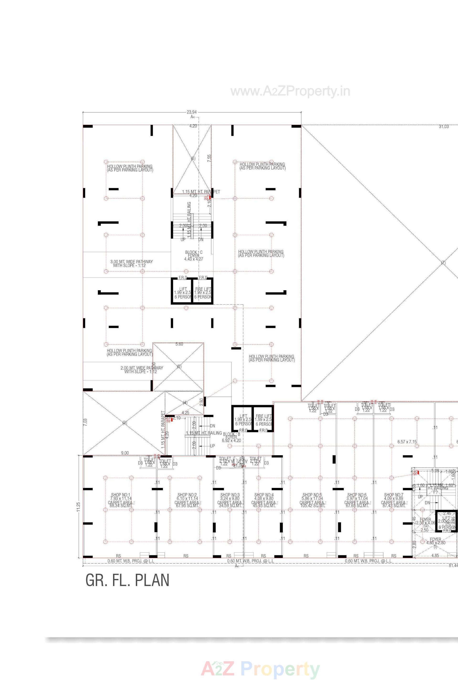 Layout of real estate project Shivanand Opulence located at Chiloda, Ahmedabad, Gujarat