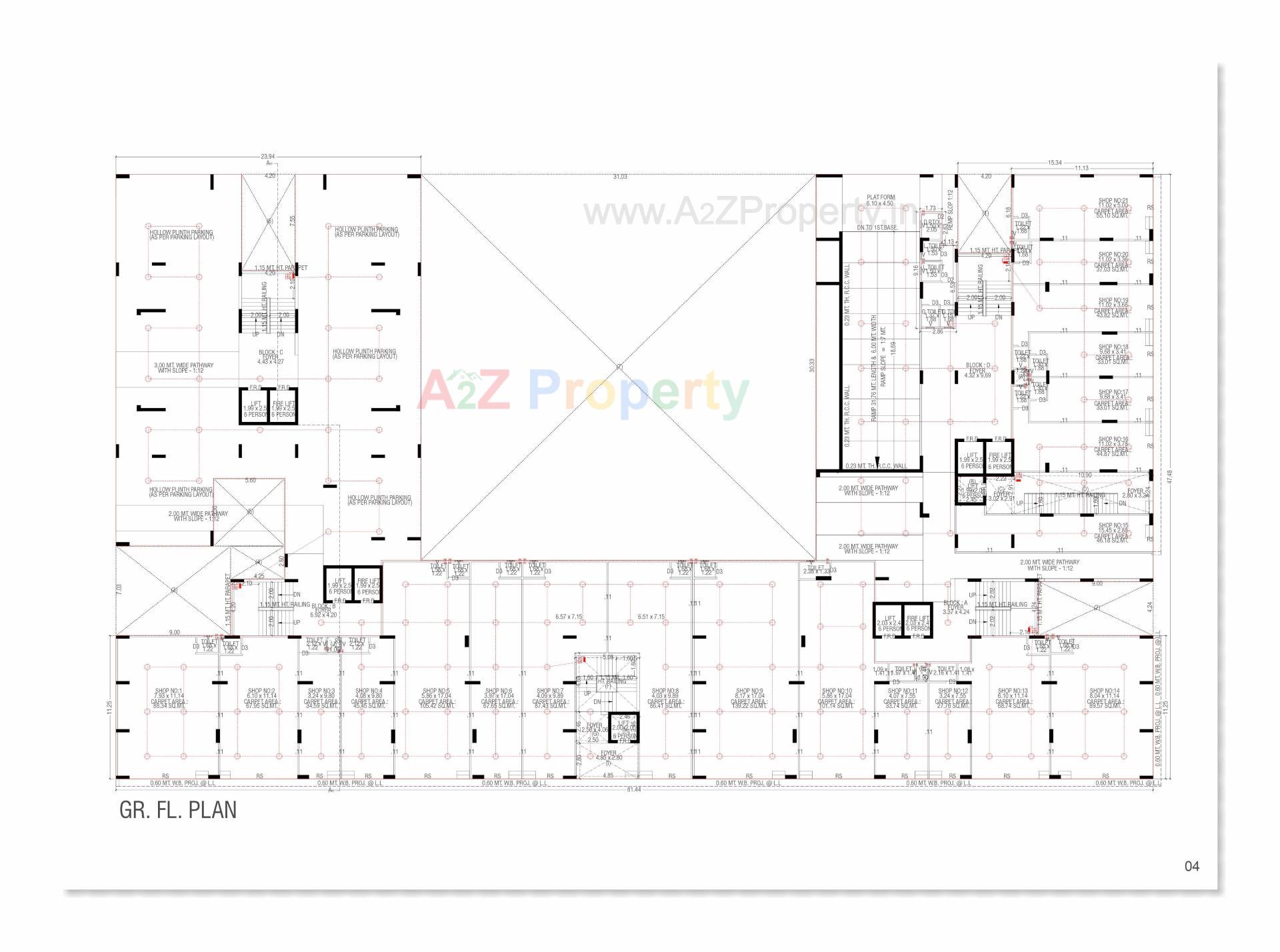 Layout of real estate project Shivanand Opulence located at Chiloda, Ahmedabad, Gujarat