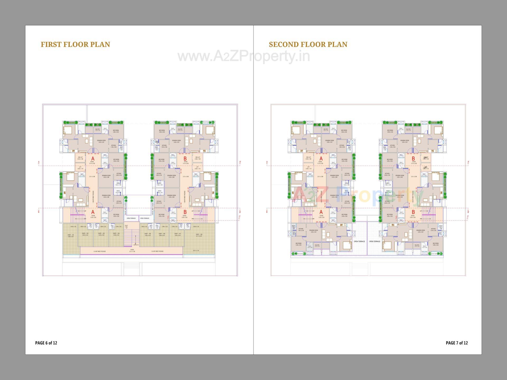 Layout of real estate project Shivansh Ashray located at Lambha, Ahmedabad, Gujarat