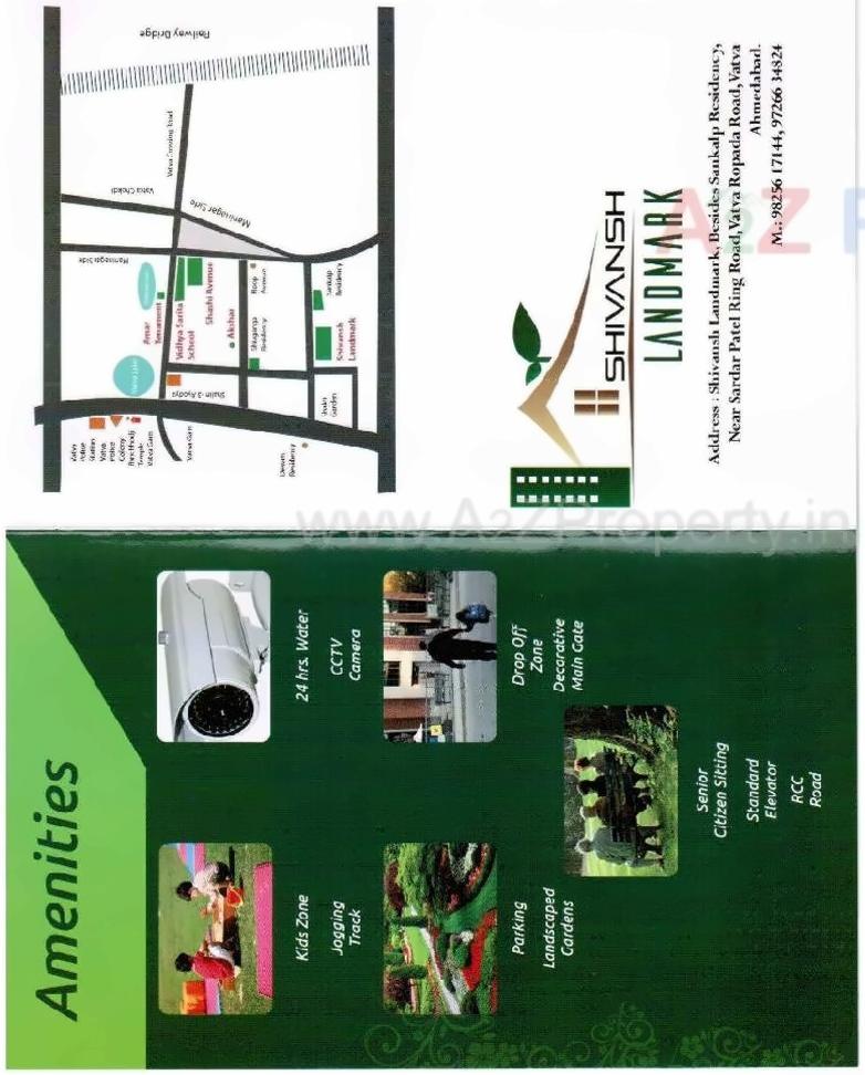 Layout of real estate project Shivansh Landmark located at Vatva, Ahmedabad, Gujarat